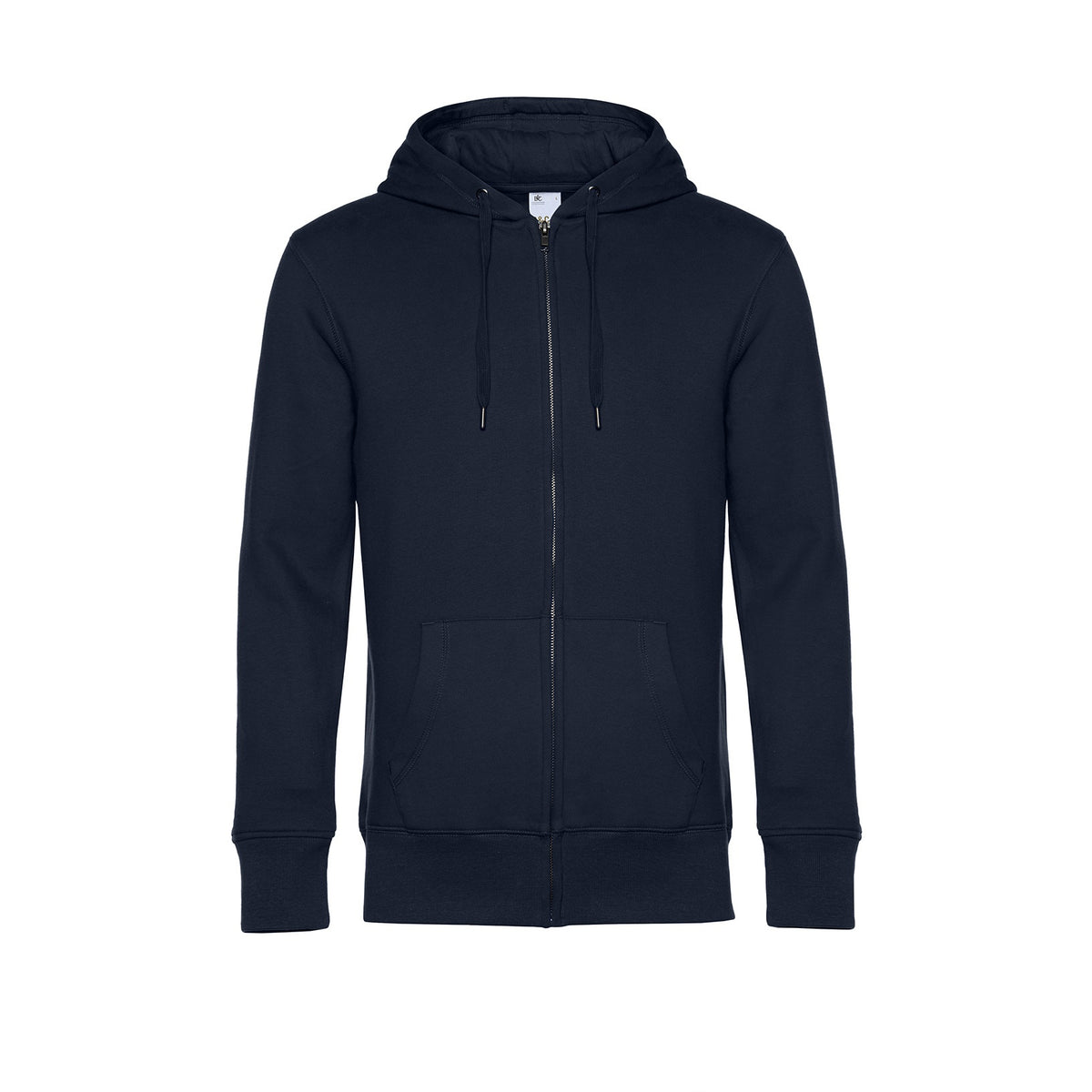 King Zipped Hood – Navy Blue – Framsida